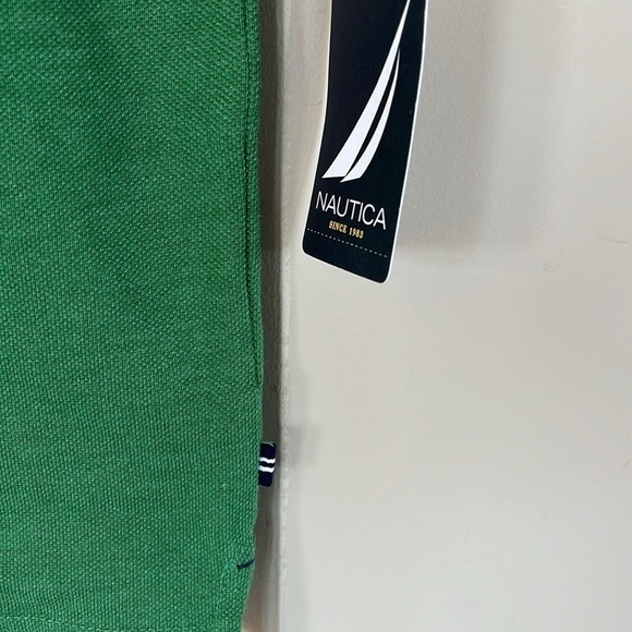 Brand New Nautica Green Polo Short Sleeve Golf Shirt Embroidered Logo - Picture 4 of 11